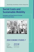 Cover: Social Costs and Sustainable Mobility - Physica