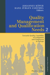 Abbildung von: Quality Management and Qualification Needs 2 - Physica