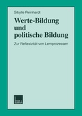 Cover: Werte-Bildung und politische Bildung - VS Verlag f&uuml;r Sozialwissenschaften