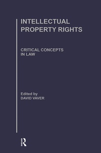 Enlarge image Cover: Intellectual Property Rights - Routledge