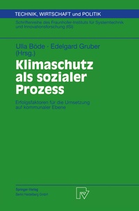 Abbildung von: Klimaschutz als sozialer Prozess - Physica