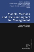 Cover: Models, Methods and Decision Support for Management - Physica