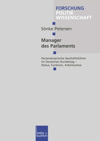 Enlarge image Cover: Manager des Parlaments - VS Verlag für Sozialwissenschaften