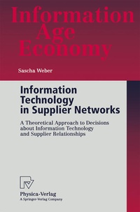Enlarge image Cover: Information Technology in Supplier Networks - Physica