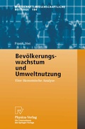 Cover: Bev&ouml;lkerungswachstum und Umweltnutzung - Physica