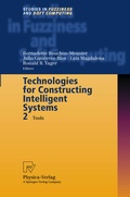 Cover: Technologies for Constructing Intelligent Systems 2 - Physica
