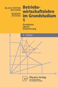 Cover: Betriebswirtschaftslehre im Grundstudium - Physica