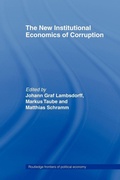 Cover: The New Institutional Economics of Corruption - Routledge