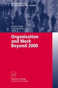 Enlarge image Cover: Organisation and Work Beyond 2000 - Physica