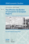 Cover: The Effective Tax Burden of Companies in European Regions - Physica