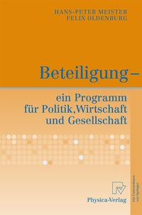Abbildung von: Beteiligung - ein Programm für Politik, Wirtschaft und Gesellschaft - Physica