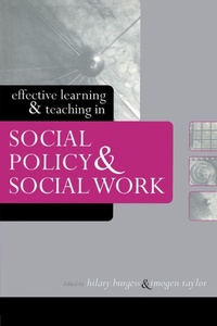Enlarge image Cover: Effective Learning and Teaching in Social Policy and Social Work - Routledge