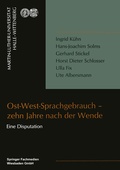 Cover: Ost-West-Sprachgebrauch - zehn Jahre nach der Wende - VS Verlag f&uuml;r Sozialwissenschaften