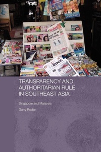 Enlarge image Cover: Transparency and Authoritarian Rule in Southeast Asia - Routledge