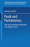 Cover: Panik und Puritanismus - VS Verlag f&uuml;r Sozialwissenschaften