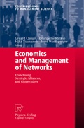 Cover: Economics and Management of Networks - Physica