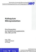 Cover: Kolloqium Mikroproduktion - Vulkan-Verlag