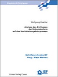 Cover: Analyse des Einfluss der Schneideform auf den Hochleistungsbohrprozess - Vulkan-Verlag