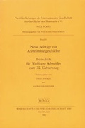 Cover: Neue Beitr&auml;ge zur Arzneimittelgeschichte - Wissenschaftliche Verlagsgesellschaft