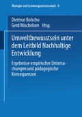 Cover: Umweltbewusstsein unter dem Leitbild Nachhaltige Entwicklung - VS Verlag f&uuml;r Sozialwissenschaften