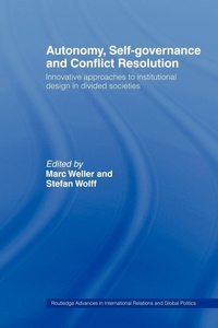Enlarge image Cover: Autonomy, Self Governance and Conflict Resolution - Routledge