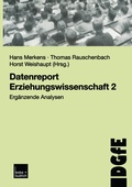 Cover: Datenreport Erziehungswissenschaft 2 - VS Verlag f&uuml;r Sozialwissenschaften
