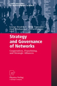 Enlarge image Cover: Strategy and Governance of Networks - Physica