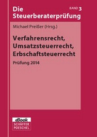 Abbildung von: Verfahrensrecht, Umsatzsteuerrecht, Erbschaftsteuerrecht - Schäffer-Poeschel