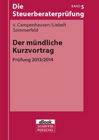 Abbildung von: Der mündliche Kurzvortrag - Schäffer-Poeschel