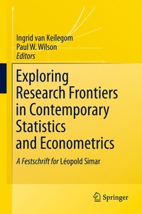 Enlarge image Cover: Exploring Research Frontiers in Contemporary Statistics and Econometrics - Physica