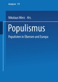 Cover: Populismus - VS Verlag f&uuml;r Sozialwissenschaften