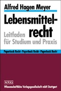 Cover: Lebensmittelrecht - Wissenschaftliche Verlagsgesellschaft