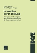 Cover: Innovation durch Bildung - VS Verlag f&uuml;r Sozialwissenschaften