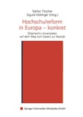 Cover: Hochschulreform in Europa - konkret - VS Verlag f&uuml;r Sozialwissenschaften