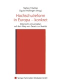 Cover: Hochschulreform in Europa - konkret - VS Verlag f&uuml;r Sozialwissenschaften