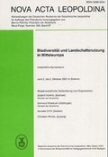 Cover: Biodiversit&auml;t und Landschaftsnutzung in Mitteleuropa - Wissenschaftliche Verlagsgesellschaft