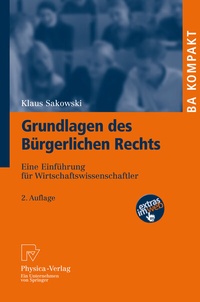 Abbildung von: Grundlagen des Bürgerlichen Rechts - Physica