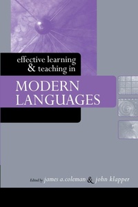 Enlarge image Cover: Effective Learning and Teaching in Modern Languages - Routledge