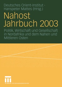 Abbildung von: Nahost Jahrbuch 2003 - VS Verlag für Sozialwissenschaften