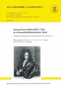 Cover: Georg Ernst Stahl (1659-1734) - Wissenschaftliche Verlagsgesellschaft
