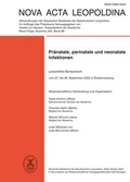 Cover: Pr&auml;natale, perinatale und neonatale Infektionen - Wissenschaftliche Verlagsgesellschaft