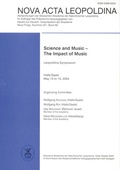 Cover: Science and Music - The Impact of Music - Wissenschaftliche Verlagsgesellschaft