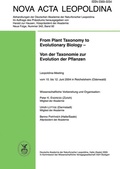 Cover: From Plant Taxonomy to Evolutionary Biology - Von der Taxonomie zur Evolution der Pflanzen - Wissenschaftliche Verlagsgesellschaft