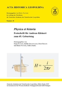 Enlarge image Cover: Physica et historia - Wissenschaftliche Verlagsgesellschaft