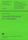 Cover: Sexuelle Bel&auml;stigung am Arbeitsplatz im US-amerikanischen und deutschen Recht - Fachmedien Recht und Wirtschaft