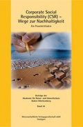 Cover: Corporate Social Responsibility (CSR) - Wege zur Nachhaltigkeit - Wissenschaftliche Verlagsgesellschaft