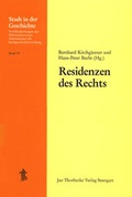 Cover: Residenzen des Rechts - Jan Thorbecke Verlag