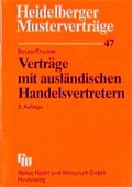 Cover: Vertr&auml;ge mit ausl&auml;ndischen Handelsvertretern - Fachmedien Recht und Wirtschaft