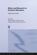 Cover: Ethics and Research in Inclusive Education - Routledge