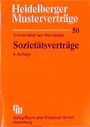 Cover: Sozietätsverträge - Fachmedien Recht und Wirtschaft